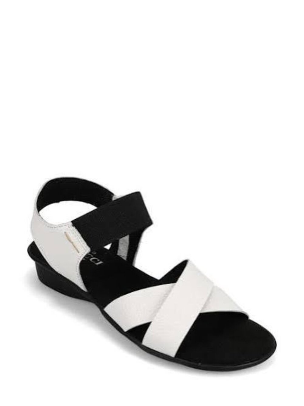 Sesto Meucci  Euna Wedge Sandal, White Leather  Women Size 10 M   NEW